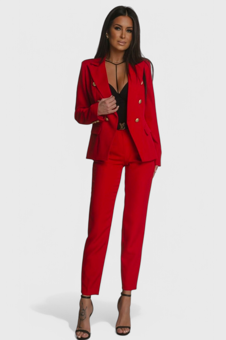 Rosalin Κομψό Σετ με Blazer και Παντελόνι