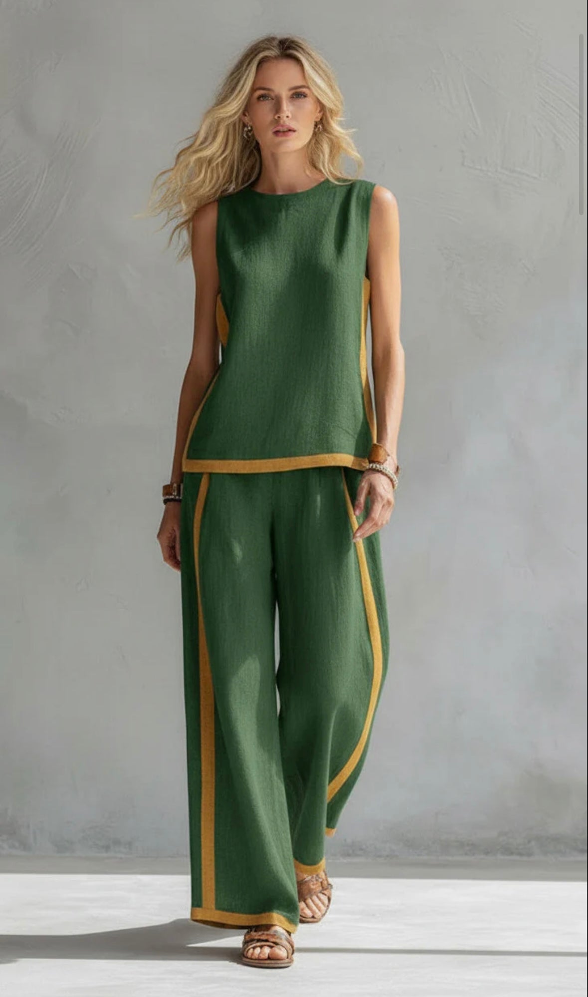 Leila | Κομψό Σετ από Βαμβάκι & Λινό