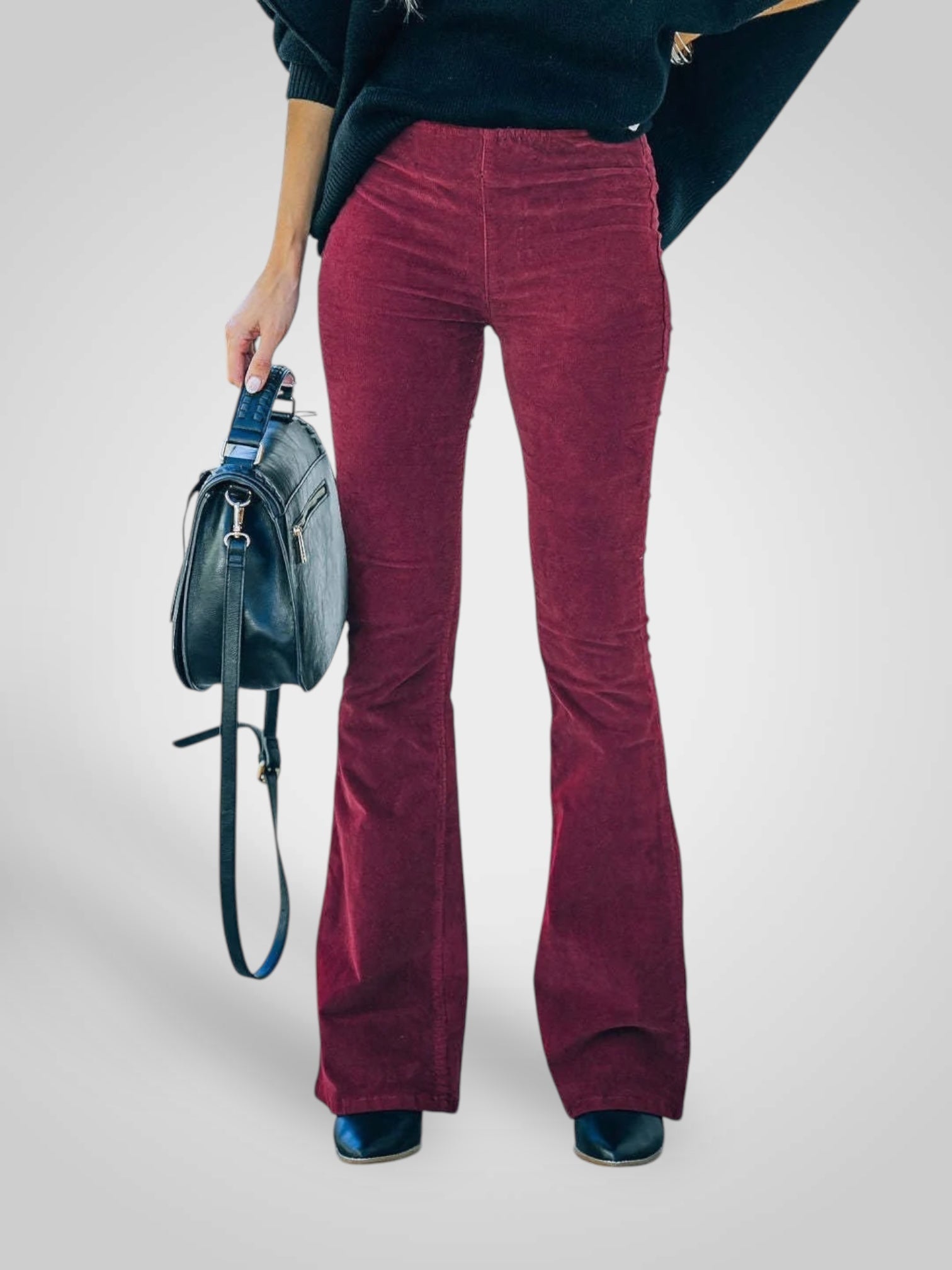 Νέντα | Ψηλόμεσο Flare Παντελόνι - Stretch Fit