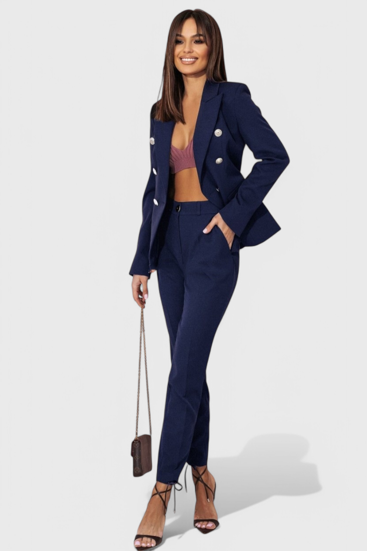 Rosalin Κομψό Σετ με Blazer και Παντελόνι