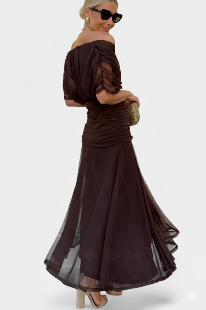 Velora™ | Μακρύ Φλοράλ Φόρεμα με Λαιμόκοψη V